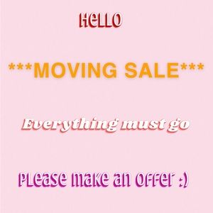 Hi guys :) Everything must go! Please make an offer 😊
